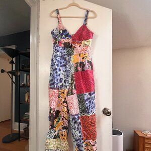 Desigual Printed Patchwork Jumpsuit - Large - NWT